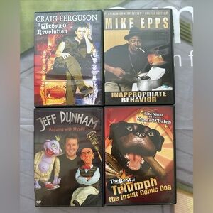 4 DVD LOT of Stand Up Comedy - Jeff Dunham Mike Epps Craig Ferguson Triumph Dog